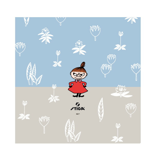 【ネコポス送料250円】スティガ 限定ムーミンシリーズ02 リトルミイ　ラバー吸着シート 1枚 卓球 ラケット用 [M便 1/30]画像