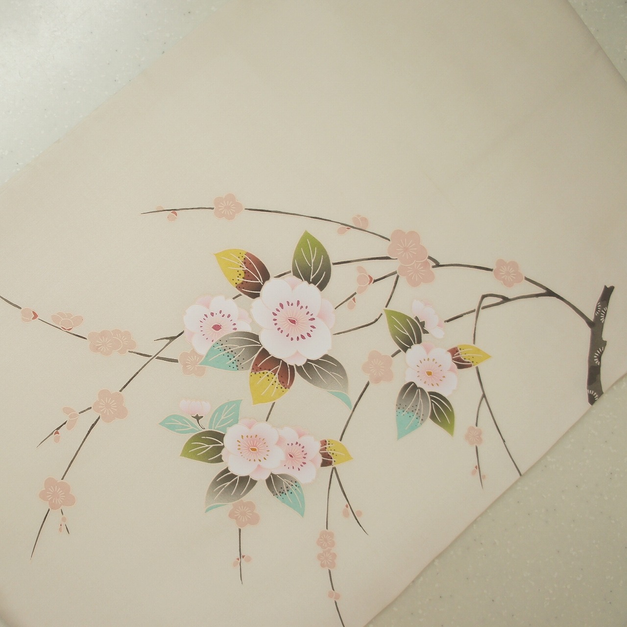 【新色】正絹　紋意匠　タタキ染　シマエナガ　落ち着いた桃色ピンク　名古屋帯 楽天市場】正絹紋意匠染帯 染帯 タタキ染め 再入荷 薄いグレー地