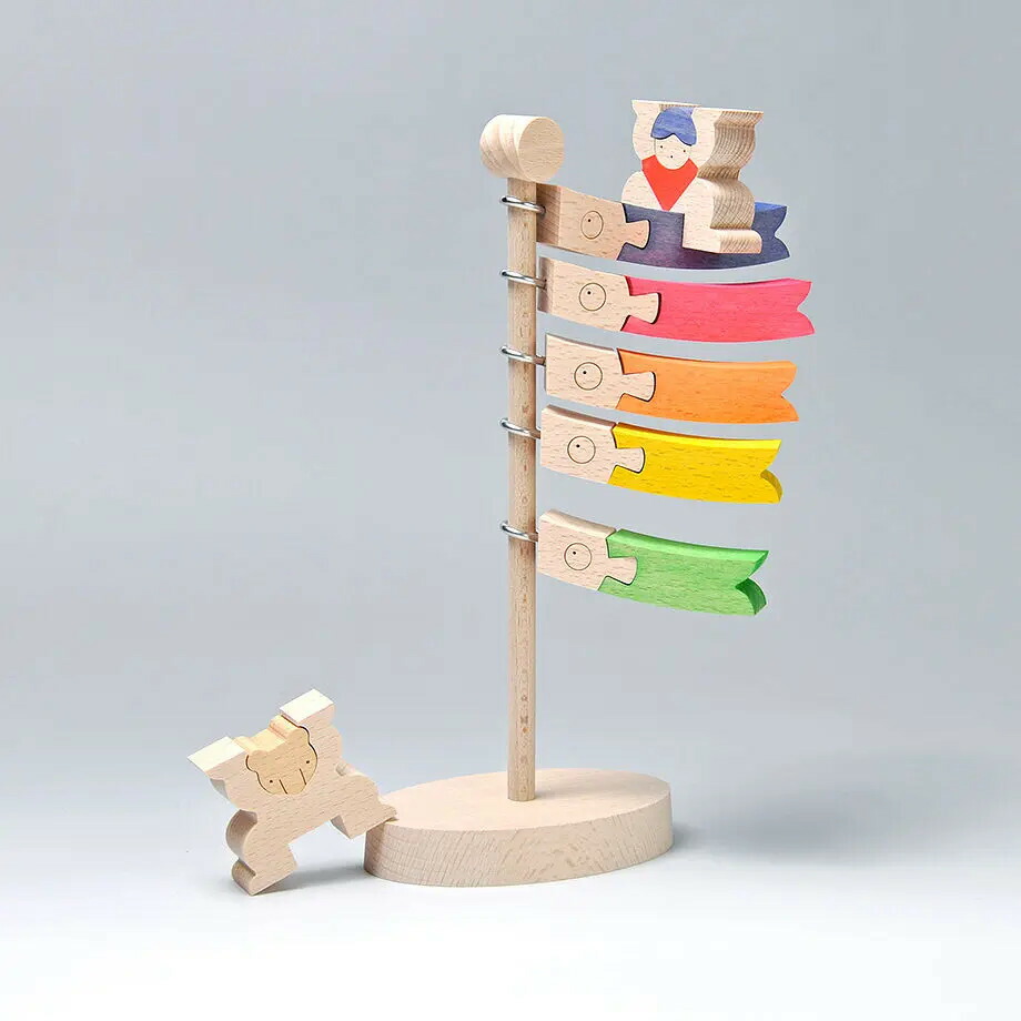 小黒三郎 組み木 鯉武者と金太 KK247 楽天市場】＼ギフトラッピング無料／小黒三郎・鯉武者と金太