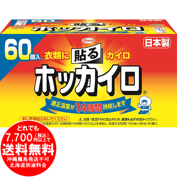 市場 ホッカイロ レギュラー 60個入 貼る