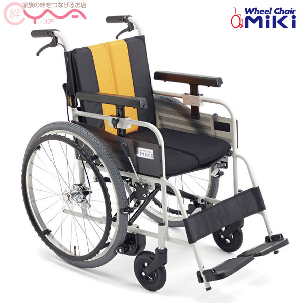 車椅子 折り畳み 【MiKi/ミキ】とまっティシリーズ MBY-47B[自走介助兼用車椅子] [自動ブレーキ搭載] [自走式車椅子]｜シルバーカーと車椅子の店ＹＵＡ