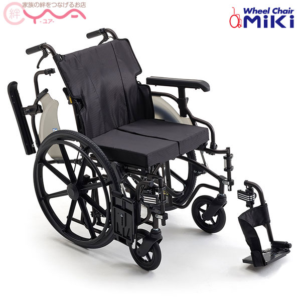 車椅子 【MiKi/ミキ】ビッグサイズ KJP-5 [ワイドタイプ] [自走介助兼用] [モジュール] [介助ブレーキ付] [自走式] 65,890円
