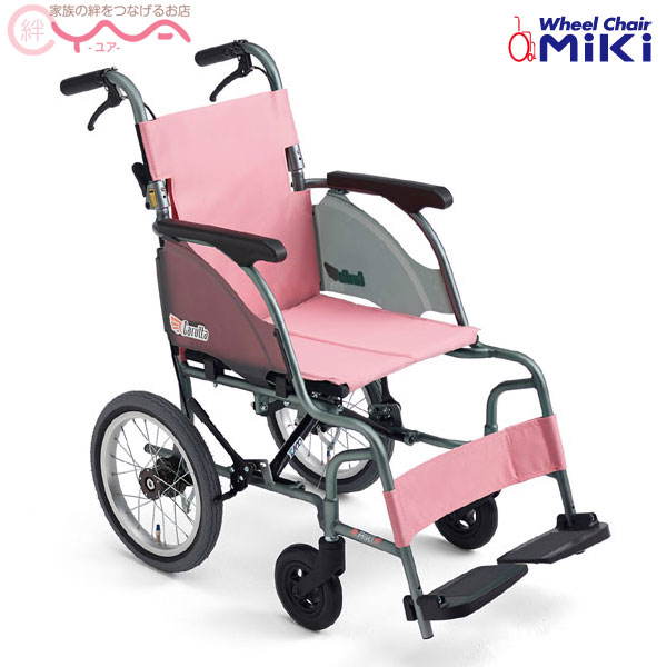 【受注生産】車椅子 軽量 折り畳み 【MiKi/ミキ CRT-2】 介助式 超軽量 コンパクト車椅子 車いす 車イス くるまいす 介護用品 送料無料