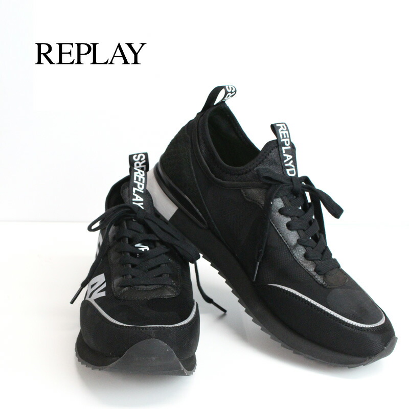 楽天市場 リプレイ Replay Men S メンズ スニーカー シューズ 靴 くつ ローカット リプレイジーンズ 国内正規品 インポート ブランド 海外ブランド Gms68 000 C0021t Reberty