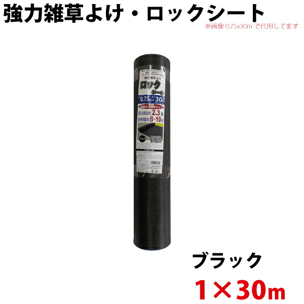 強力雑草よけシート ロックシート　1ｍ×30ｍ 【沖縄県配達不可/代引不可】
