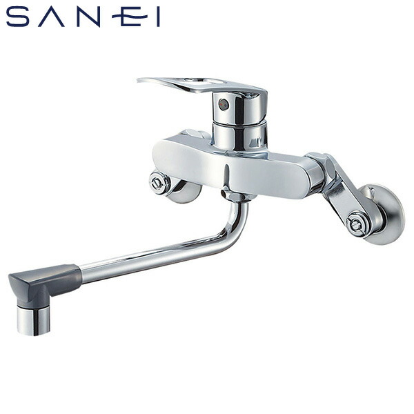 SANEI シングル混合栓 オールメッキ エコ 節約 K1712E2-13 SANEI（サンエイ）シングルレバー混合栓 一般地用 K1712
