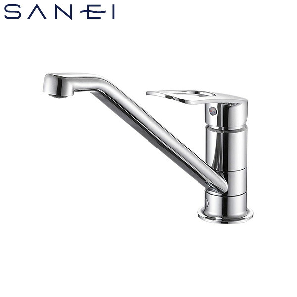 SANEI ワンホールシングルレバー結びあわせる栓 冷ややかさ地用 K87111ETJKZ-13 水栓金具 勝手もと用 勝手もと水栓 三栄水栓 キッチン用水栓金具-木材・建築資材・設備
