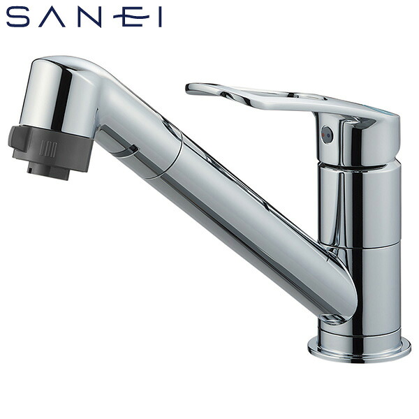 SANEI ワンホールシングルレバーうつり変わりシャワー練りあわせる栓 冷ややかさ地用 K8711MEJK-S-13 水栓金具 勝手もと用 勝手もと水栓 三栄水栓