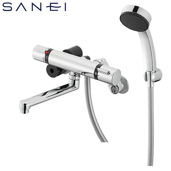 SANEI 壁付サーモスタットシャワー混合栓 寒冷地用 SK18520S9K-13 水栓金具 浴室用 バス水栓 三栄水栓｜Livtecリブテック