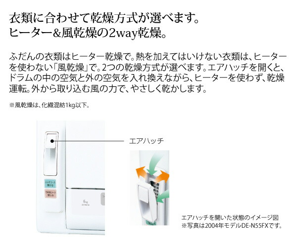 日立 衣類乾燥機6kg