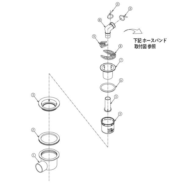 楽天市場 Toto 横引き排水トラップ Pj2008nw ユアサeネットショップ