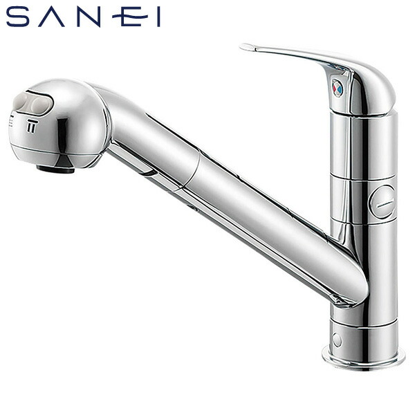 楽天市場】SANEI ワンホールシングルレバースプレー分岐混合栓 一般地