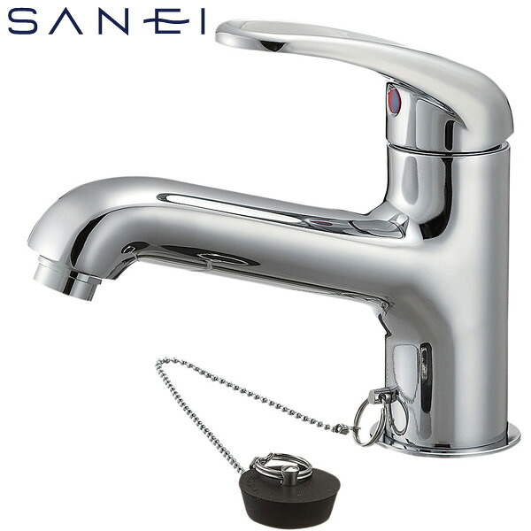 SANEI ワンホールシングルレバー洗面雑ぜ合わせる栓 冷ややかさ地用 K4710K-13-23 水栓金具 洗面用水栓 洗面用むき 三栄水栓