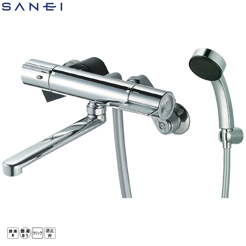 SANEI サーモシャワー混合栓 SK18C-13 浴室 バス用水栓金具 サーモスタット シャワーバス水栓 節湯B1 三栄水栓|ユアサeネットショップ