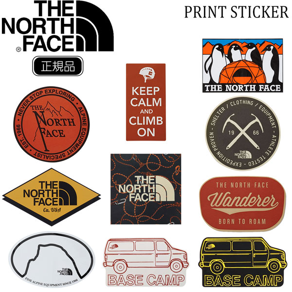 【楽天市場】ザ・ノースフェイス TNFプリントステッカー THE NORTH FACE TNF PRINT STICKER メール便：登山専門