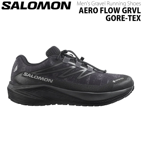 サロモン AERO FLOW GRVL GTX ゴアテックス 防水 グラベルランニングシューズ トレイル ランニング SALOMON 国内正規品