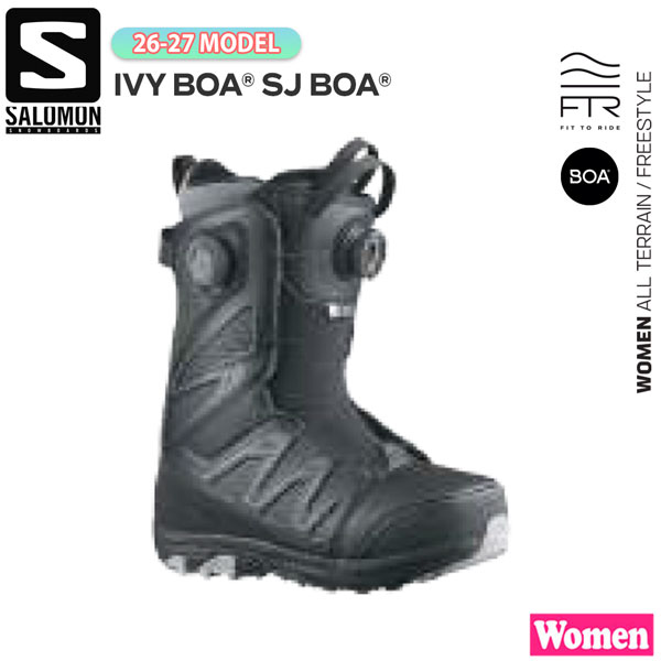 取って置く 26-27ひな形 SALOMON IVY BOA SJ BOA スノーボード ブーツ レディース サロモン グラトリ 運動場 BOA 無償性表現スタイル やわらかめ 亭主もち用 定め事品 26-27-BT-SLM 22 22.5 23 23.5 24 24.5 25 25.5 26