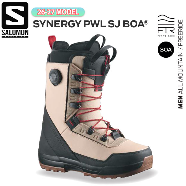 取って置く 26-27ひな形 SALOMON SYNERGY PWL SJ BOA スノーボード ブーツ サロモン 協力作用 力強さスピード競技 BOA フリーライド 無償性幽客 グラトリ ホンブルグ帽フレックス 軽さ 定め事品 26-27-BT-SLM 25 25.5 26 26.5 27 27.5 28 28.5 29 29.5