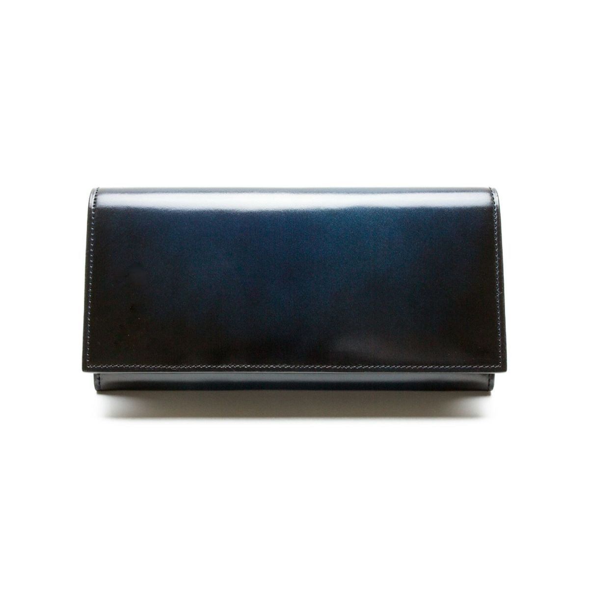 【堅苦しさ】yuhaku ユハク 長紙入れ コードバン グラデーション 紙入れ レザーウォレット 御釣り入れ 歌留多入れもの 日本製 飛び切り 手染め 一点物 今めかしい メンズ レディース 差し上げ物 差し上げ物 生まれ落ちる日
