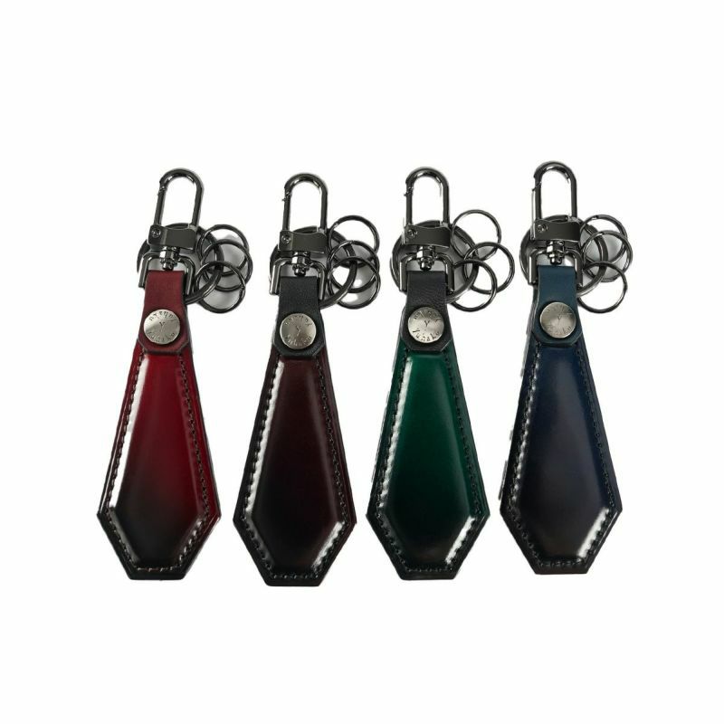 【公式】ブランド直営サイト yuhaku ユハク 牛革 コードバン キーホルダー 本革 カウレザー 革小物 プレゼント 誕生日 ギフト(YAC175)|yuhaku店