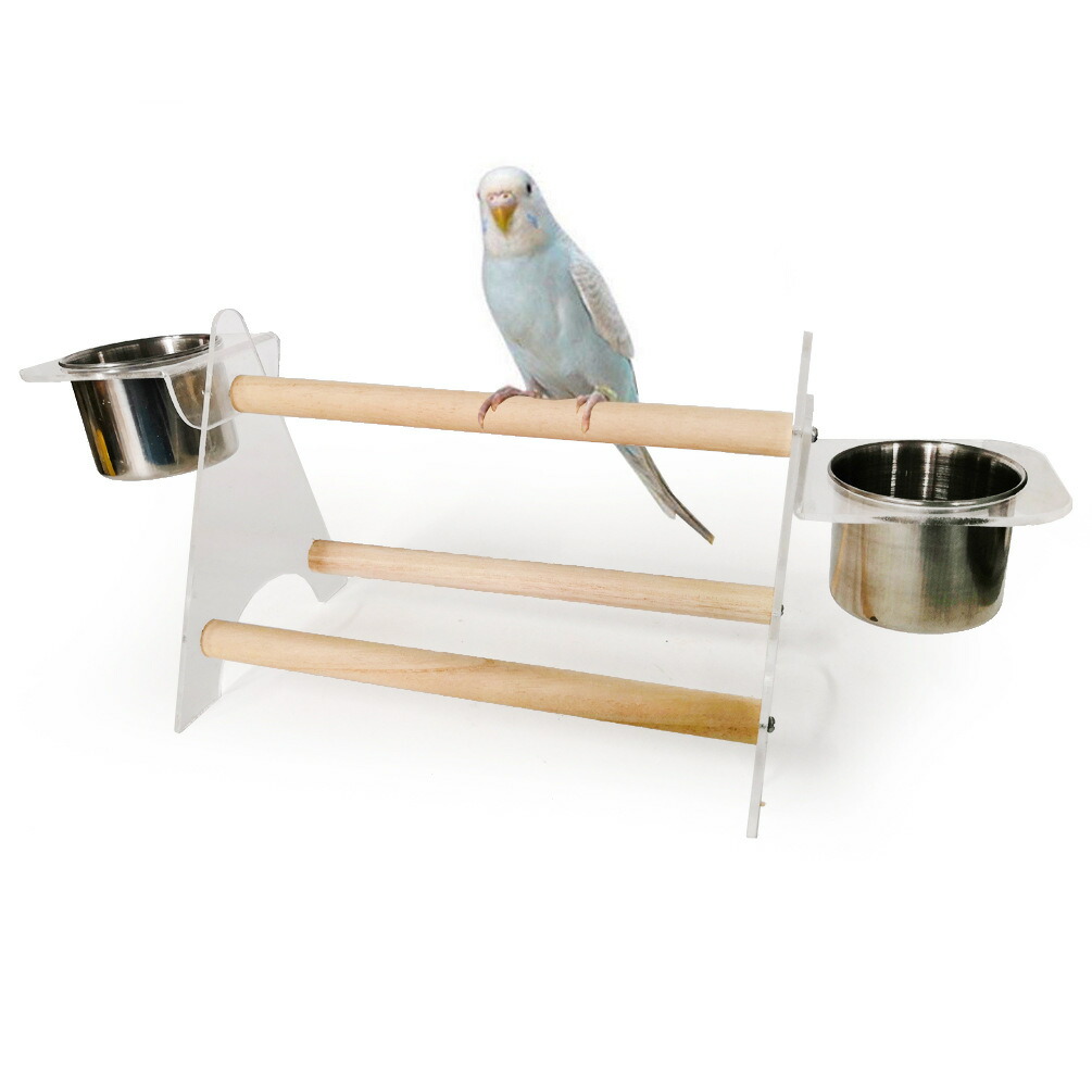 止まり木 ご飯台オカメインコ 中型用 Amazon | Dfyiq 鳥かごの止まり木、ケージ用の鳥の止まり木