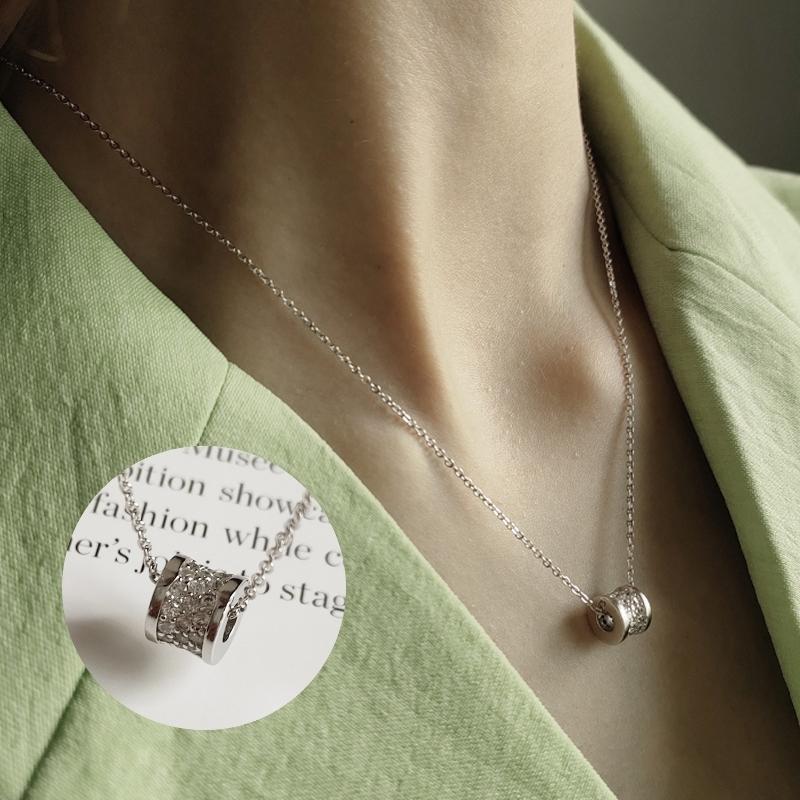 楽天市場】ネックレス レディース キューブ クリスタル シルバー