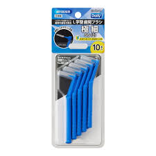 【お買い物マラソン ｴﾝﾄﾘｰでP10倍】まとめ買い×20個セット エビス B-D4672 デイリー キャップ付 L字型 歯間ブラシ 10本入 SS 極細