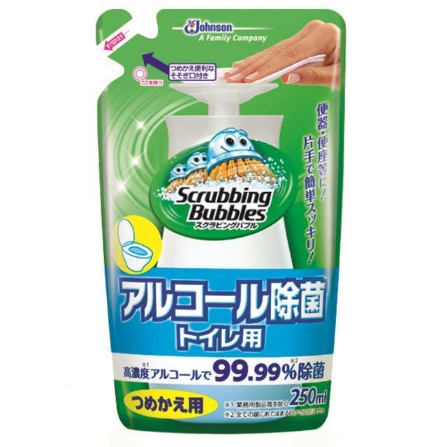 【楽天市場】期間限定セール！スクラビングバブル アルコール除菌 トイレ用 つめかえ用(250mL)【スクラビングバブル】 : 結ドラッグ