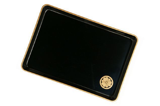 楽天市場】越前塗 9寸 切手盆 （金渕・磨紋入り） 正式に祝儀袋を