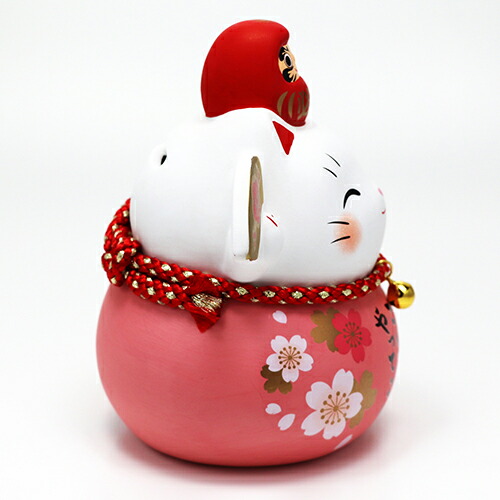 招き猫 置物 おしゃれ 必勝 だるま 招き猫 赤 木札特典付き 置物 招き猫 商売繁盛 迎春飾り 正月飾り 海外土産 開店祝い 縁起物 開運 金運 Kerclaim Com