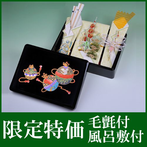 お買い得 結納セット 略式 結納 食事会にもピッタリ 手渡しタイプの簡単 結納 高岡塗文庫 華 結納返し セット毛氈 風呂敷 付 結納 結納セット .結納品. 顔合わせ 顔合わせ食事会