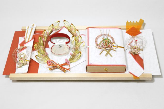 楽天市場】お買い得 結納セット 結納 略式 結納品 結納金と指輪 若葉