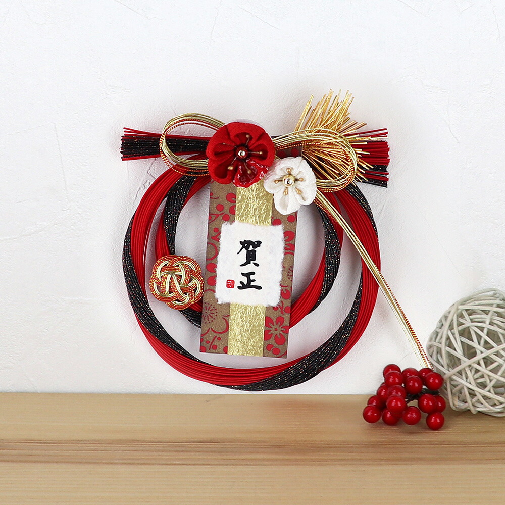 楽天市場】送料無料 しめ飾り 玄関飾り 輪飾り［光寿 金色