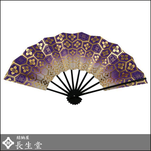 Amazon.co.jp: 舞扇 銀地 亀甲紋様 宝/ため塗り 九寸五分 : おもちゃ