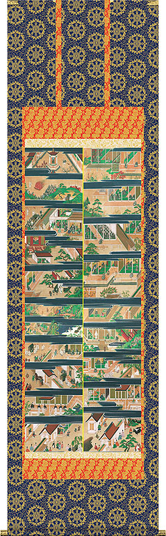 掛軸 掛け軸  親鸞比類のない人御絵伝  涌き水雲峰 尺五立 約横54.5×縦190珊【貨物輸送無料】 b510-22 浄土真宗 仏画 法事 法要 供養 仏事 仏間 初盆 追善供養 御盆 悟り お悟り 命日 仏具-掛軸-日用品雑貨・文房具・手芸