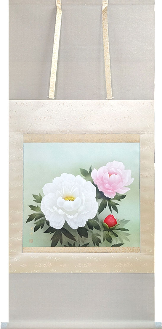 楽天市場】掛け軸 掛軸（かけじく） 牡丹（藤田 真穂） 全国送料