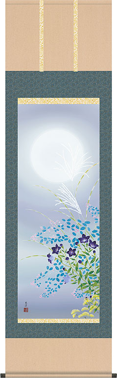 楽天市場】掛軸 掛け軸 春用 四季花鳥 桜花に小鳥 近藤玄洋 尺五立 約