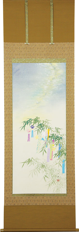 楽天市場】【限定有名作家作品】掛軸 掛け軸 夏用 蓮心 鈴木優莉