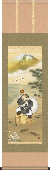 楽天市場】掛軸 掛け軸 開運金峰大黒天 横田修幸 【尺三立・紙箱入り