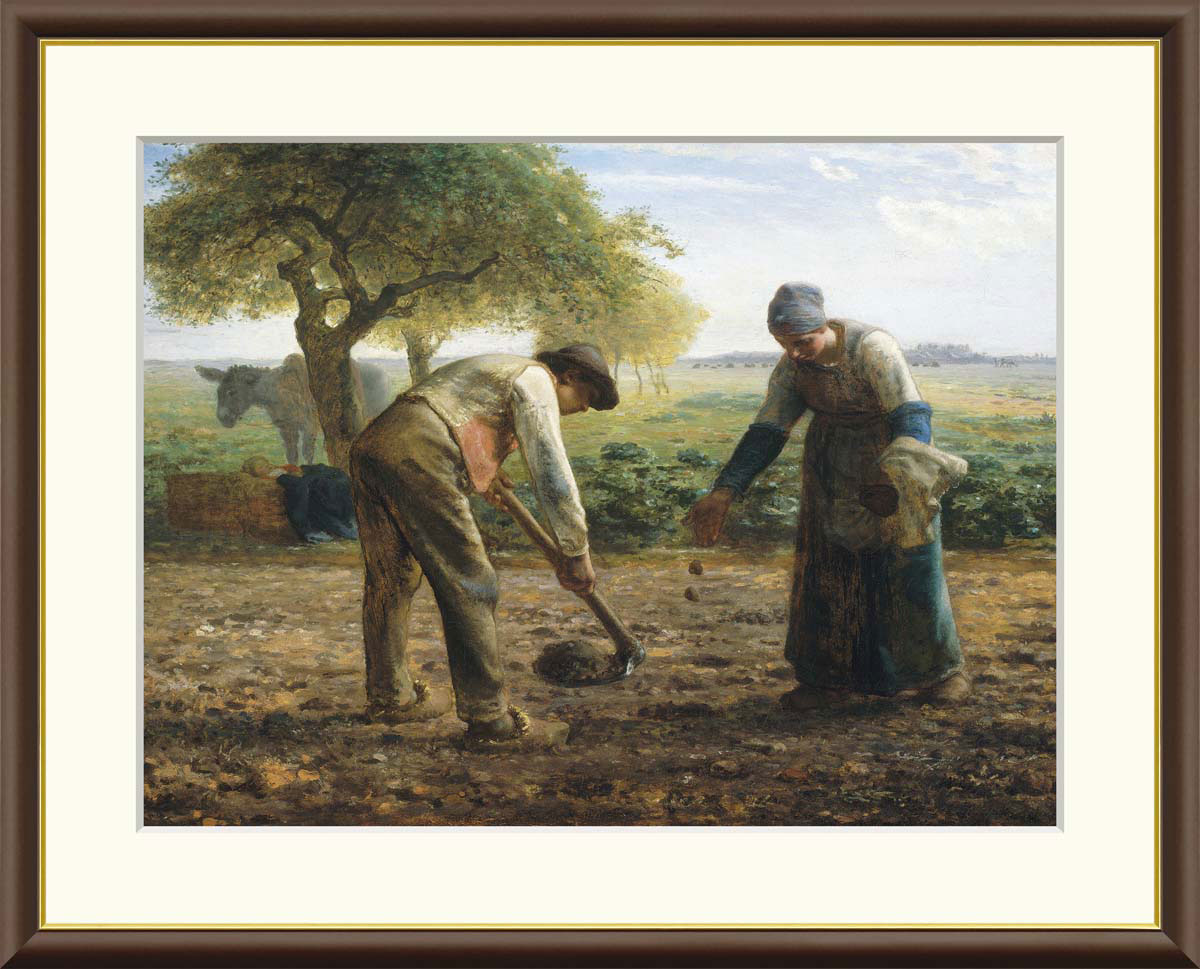 楽天市場】絵画 アート 額絵 世界の名画 洋画 インテリア 馬鈴薯植え