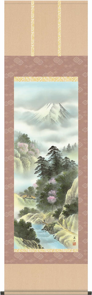 楽天市場】掛け軸 掛軸（かけじく）四季賞翫 春 万山乱花（伊藤