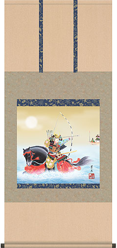 掛け軸　武者　山口青慶　初節句　子供の日 掛け軸 武者 山口青慶 初節句 子供の日 コレクション