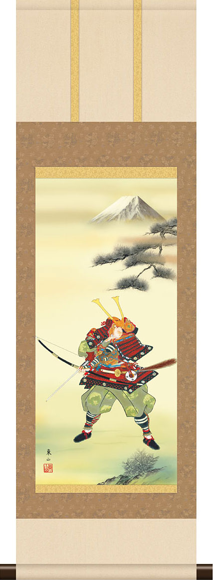 端午の節句 武者 ミニ 掛軸 楽天市場】端午の節句掛軸 掛け軸 本格ミニ掛軸 馬上武者 鈴木翠朋 約