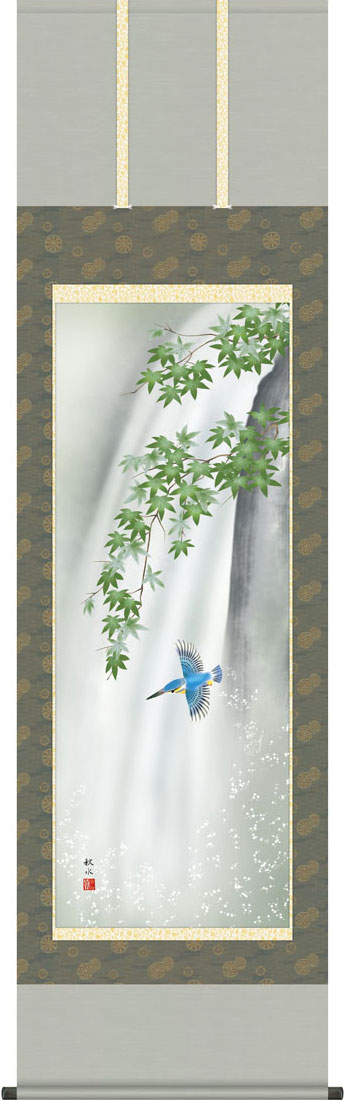 掛け軸　未使用　美品 楽天市場】10年保証 掛け軸 ミニ掛け軸 和風 花鳥画 秋掛け 紅葉