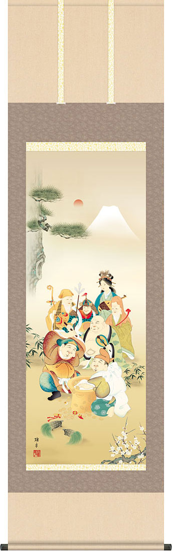 楽天市場】掛軸 掛け軸 紫式部 稲垣瑞波 尺五立 約横54.5cm×縦190cm