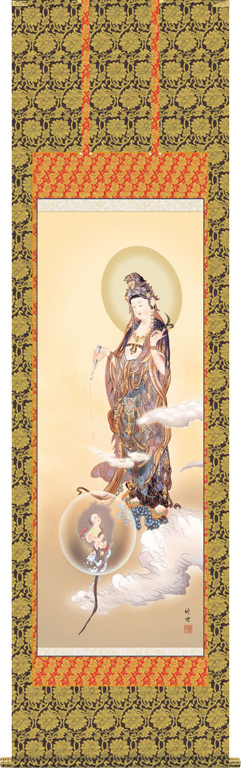 【真筆】掛け軸 掛軸　山頭火 春夏秋冬◆幸 美舟　共箱・タトウ箱付 真筆】掛け軸 掛軸 山頭火 春夏秋冬◇幸 美舟 共箱・タトウ箱付