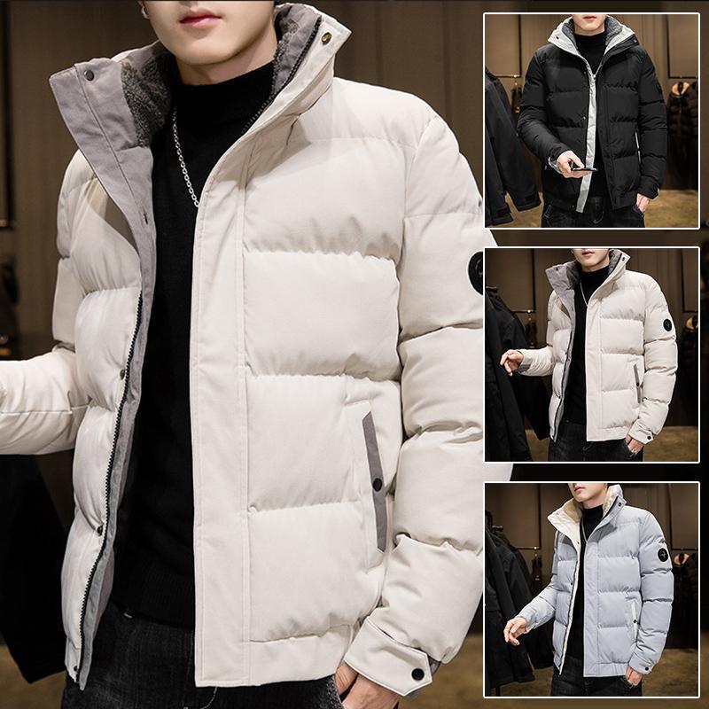 落ちこむ メンズ 落ちこむ厚地の外套 中綿 伸ばすこと 冬アウター 防寒防風 綿 冬服 保温 4色取りひろげる