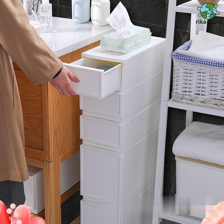 すき間収納 引き出し 隙間 スリムストッカー スリムチェスト 2段 組み合わせ自由 カラーボックス キッチン 洗面所 １８ｃｍ 収納ケース チェスト 新生活｜YuiShop オンライン店