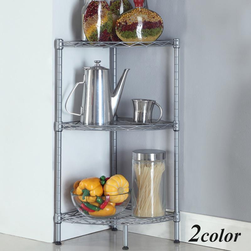 sumunior キッチンコーナーラック 5段 多目的ラック 幅49.5cm 高さ128cm キッチン 収納 ラック 炭素鋼 角が丸い キッ キッチンコーナーラック 5段 多目的ラック キッチン