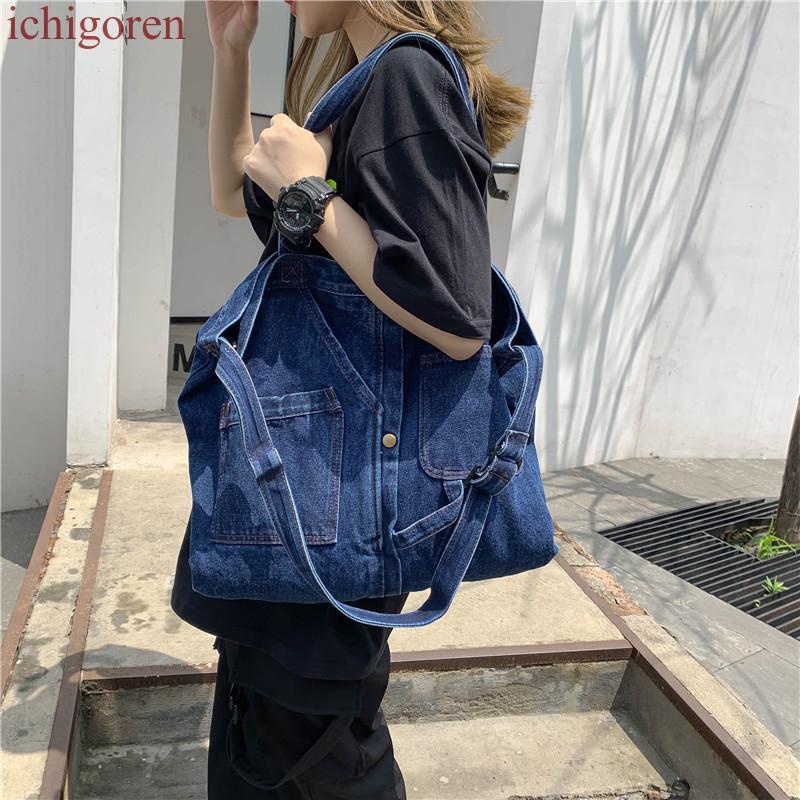 Blue Blue デニム　ドラムバック　2way 楽天市場】デニムバッグ デニムトートバッグ レディースバッグ